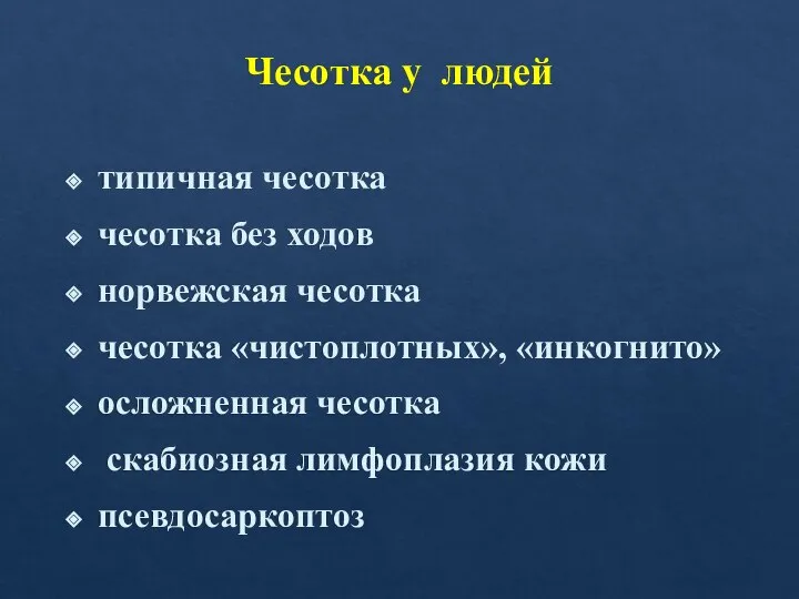 Чесотка у людей типичная чесотка чесотка без ходов норвежская чесотка чесотка