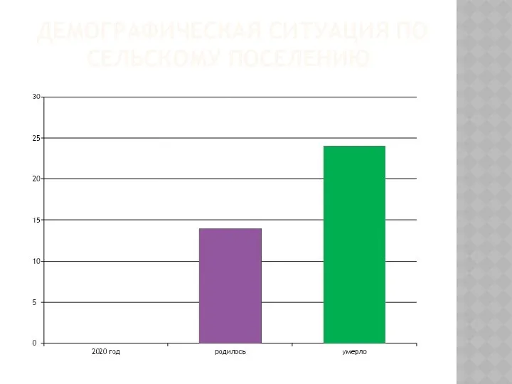 ДЕМОГРАФИЧЕСКАЯ СИТУАЦИЯ ПО СЕЛЬСКОМУ ПОСЕЛЕНИЮ