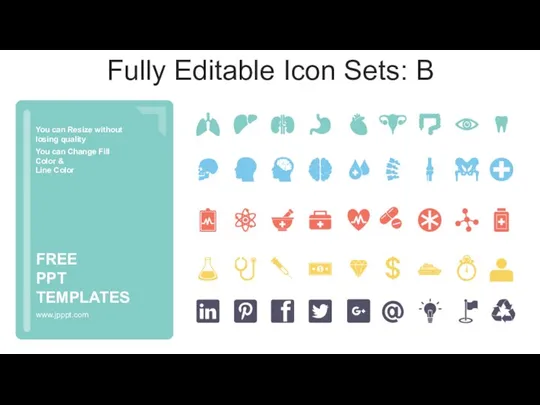 Fully Editable Icon Sets: B