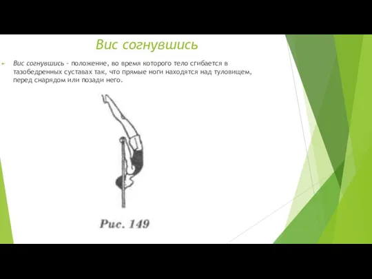 Вис согнувшись Вис согнувшись – положение, во время которого тело сгибается