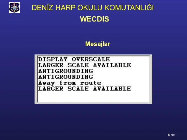 Mesajlar WECDIS