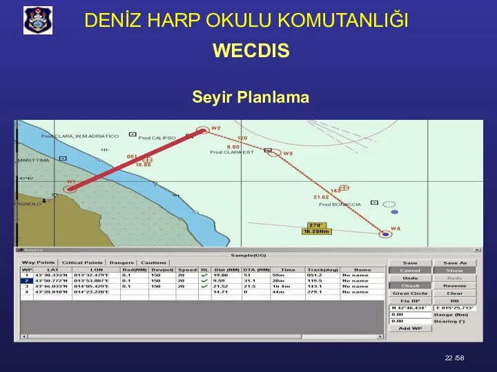 Seyir Planlama WECDIS