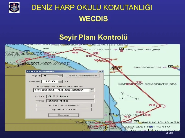 Seyir Planı Kontrolü WECDIS