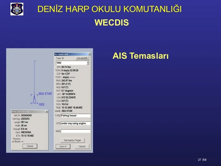 AIS Temasları WECDIS