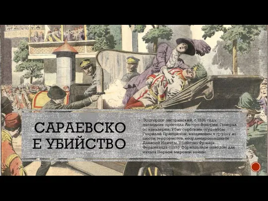 САРАЕВСКОЕ УБИЙСТВО Эрцгерцог австрийский, с 1896 года наследник престола Австро-Венгрии. Генерал