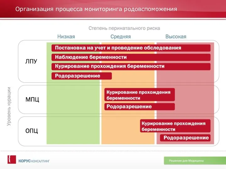 Организация процесса мониторинга родовспоможения