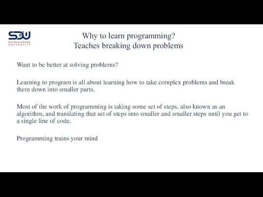 Want to be better at solving problems? Learning to program is