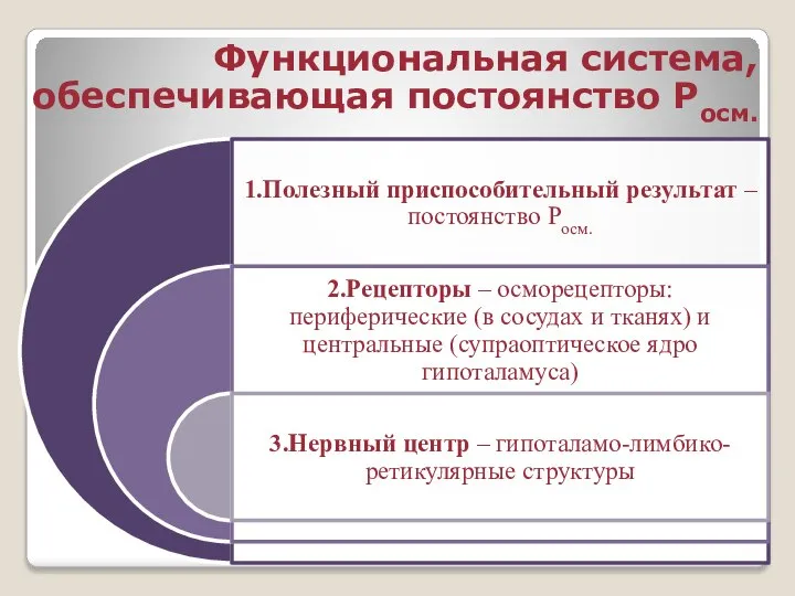 Функциональная система, обеспечивающая постоянство Росм.