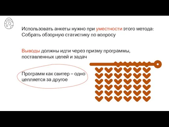 Использовать анкеты нужно при уместности этого метода: Собрать обзорную статистику по