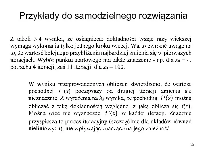 Przykłady do samodzielnego rozwiązania