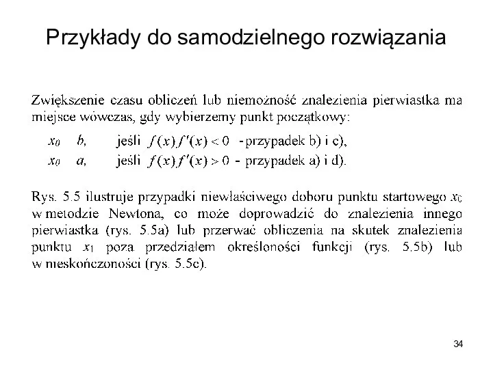 Przykłady do samodzielnego rozwiązania