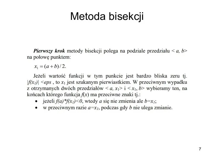 Metoda bisekcji