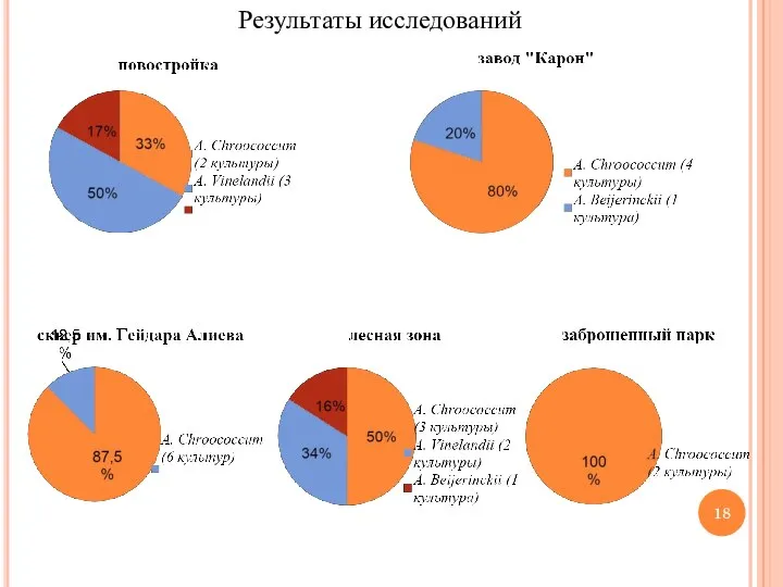 Результаты исследований