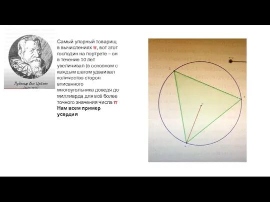 Самый упорный товарищ в вычислениях π, вот этот господин на портрете