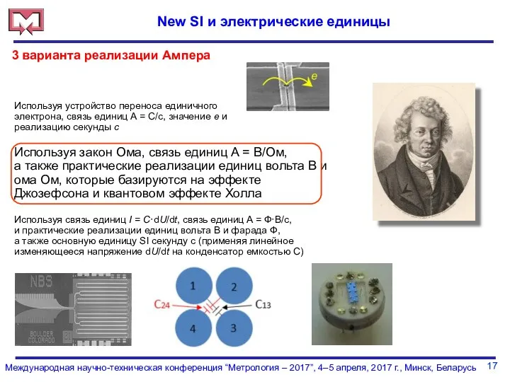 17 Международная научно-техническая конференция “Метрология – 2017”, 4–5 апреля, 2017 г.,