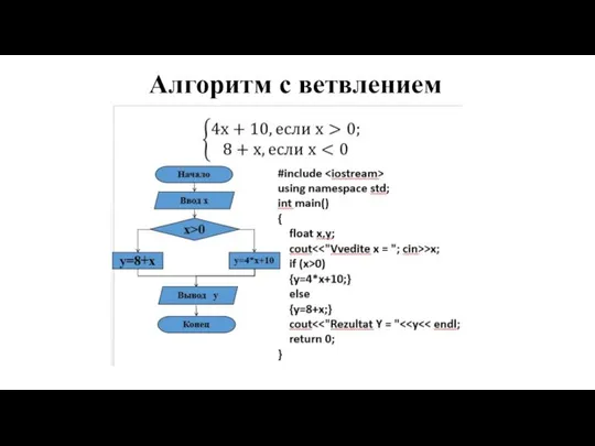 Алгоритм с ветвлением