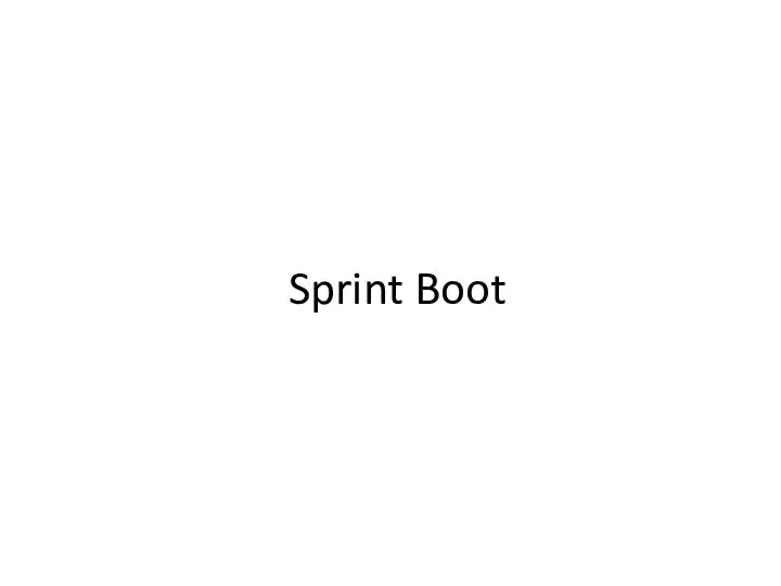 Sprint Boot