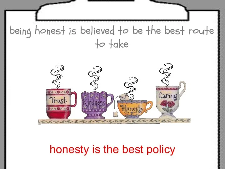 being honest is believed to be the best route to take honesty is the best policy