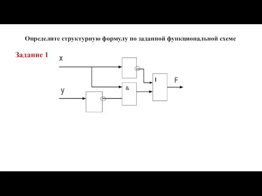 Определите структурную формулу по заданной функциональной схеме Задание 1