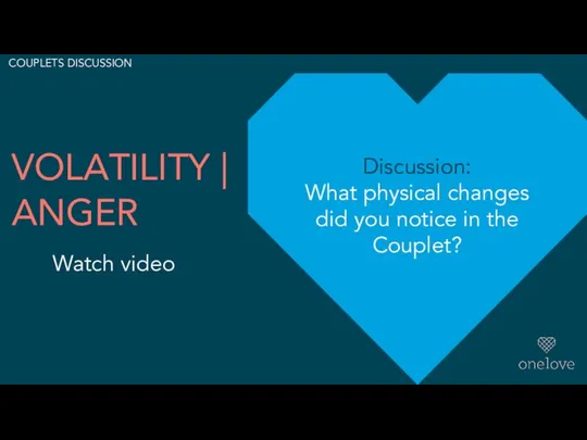 VOLATILITY | ANGER Watch video Discussion: What physical changes did you