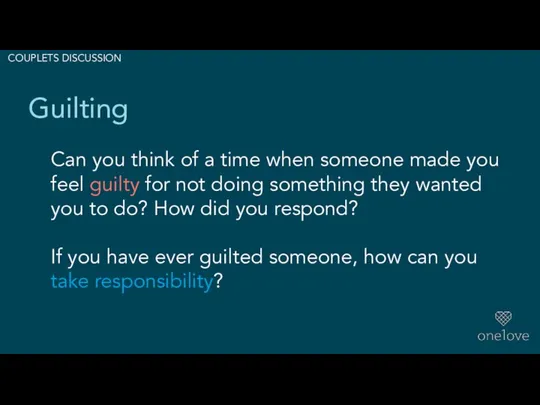 Can you think of a time when someone made you feel