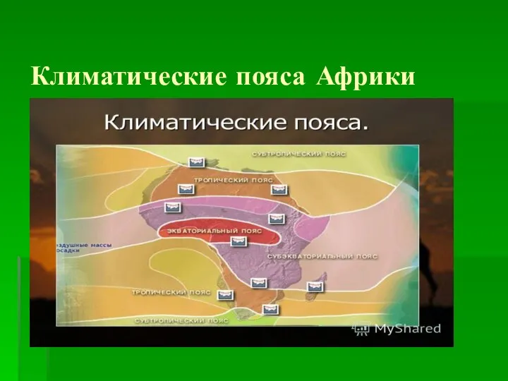 Климатические пояса Африки