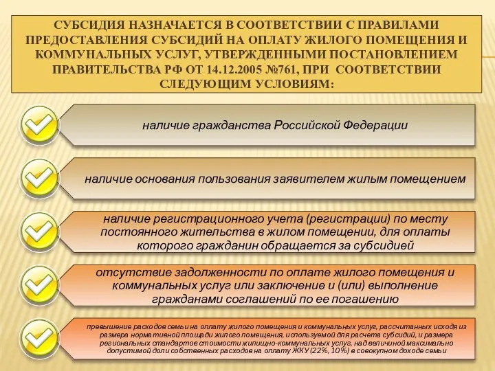 СУБСИДИЯ НАЗНАЧАЕТСЯ В СООТВЕТСТВИИ С ПРАВИЛАМИ ПРЕДОСТАВЛЕНИЯ СУБСИДИЙ НА ОПЛАТУ ЖИЛОГО