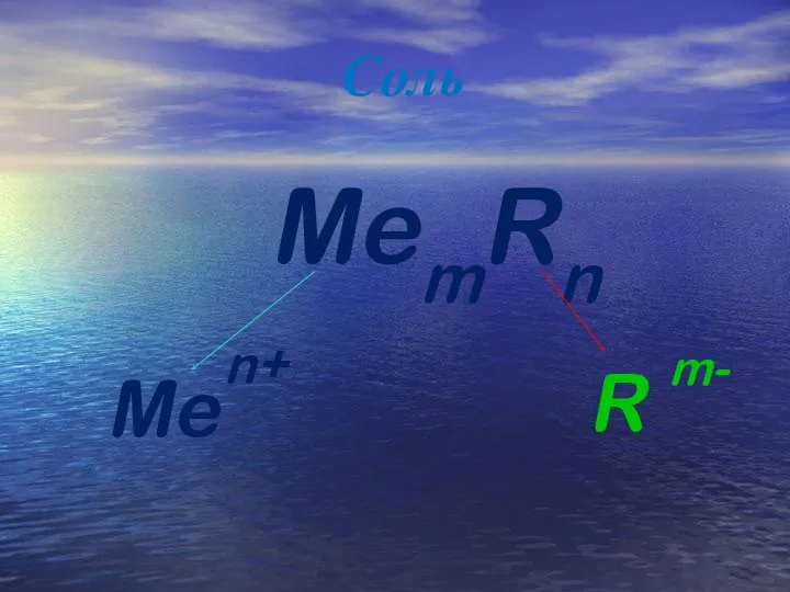 MemRn Me R m- n+ Соль