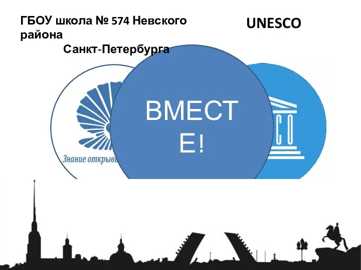 ВМЕСТЕ! ГБОУ школа № 574 Невского района Санкт-Петербурга UNESCO