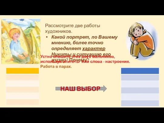 Рассмотрите две работы художников. Какой портрет, по Вашему мнению, более точно