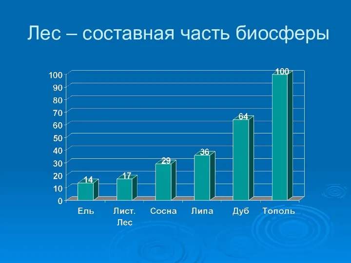 Лес – составная часть биосферы