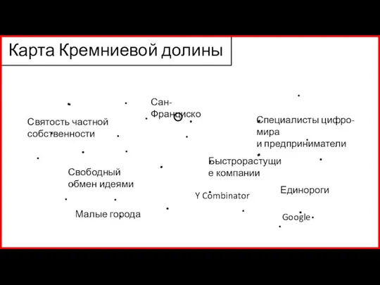 Сан-Франциско Быстрорастущие компании Google Специалисты цифро-мира и предприниматели Y Combinator Малые