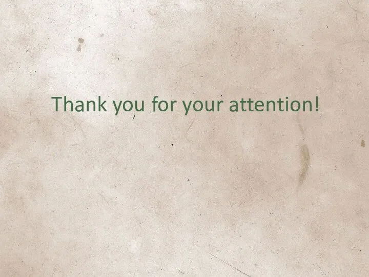 Thank you for your attention!