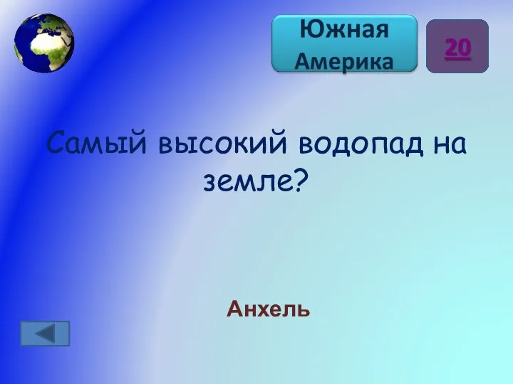 Самый высокий водопад на земле? Анхель