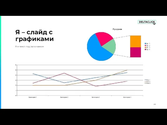 Я – слайд с графиками А я текст под заголовком