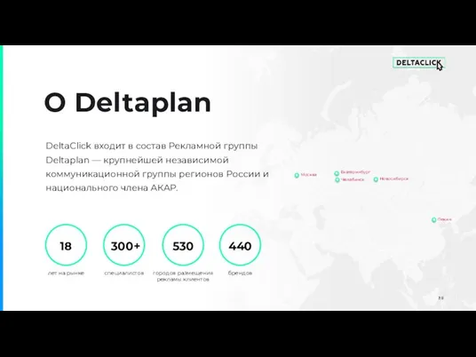 О Deltaplan DeltaClick входит в состав Рекламной группы Deltaplan — крупнейшей