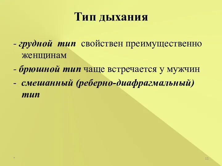 - грудной тип свойствен преимущественно женщинам - брюшной тип чаще встречается