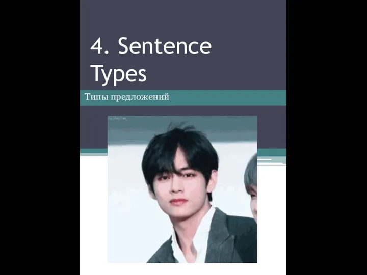 4. Sentence Types Типы предложений