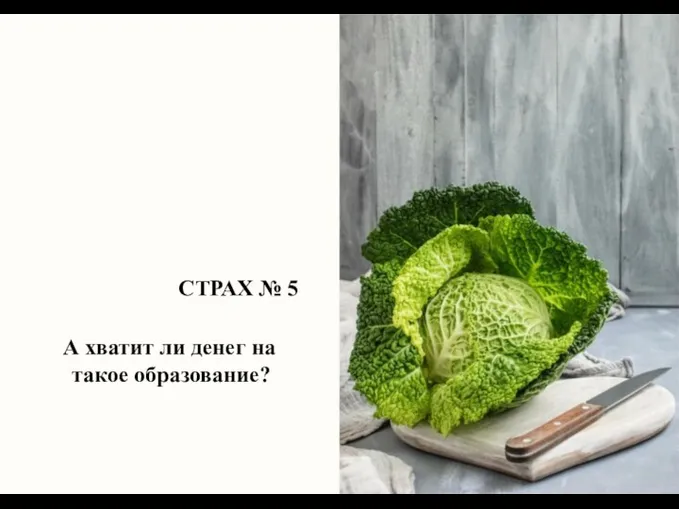 СТРАХ № 5 А хватит ли денег на такое образование?