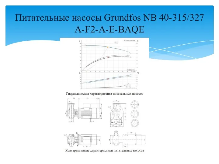 Питательные насосы Grundfos NB 40-315/327 A-F2-A-E-BAQE