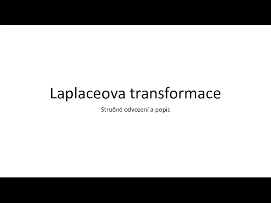 Laplaceova transformace