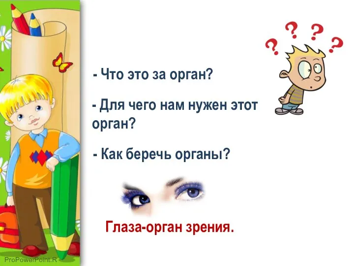 - Что это за орган? - Для чего нам нужен этот