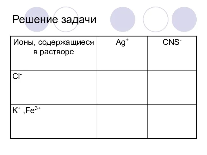 Решение задачи