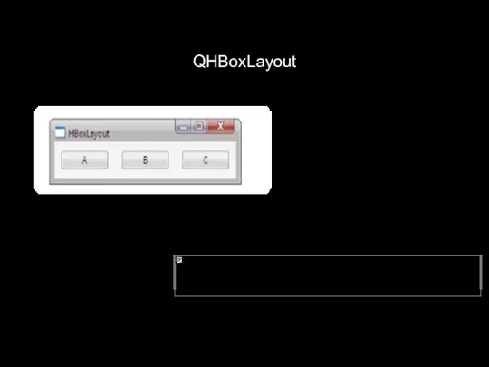 QHBoxLayout