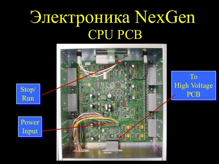 Электроника NexGen CPU PCB To High Voltage PCB Power Input Stop/Run