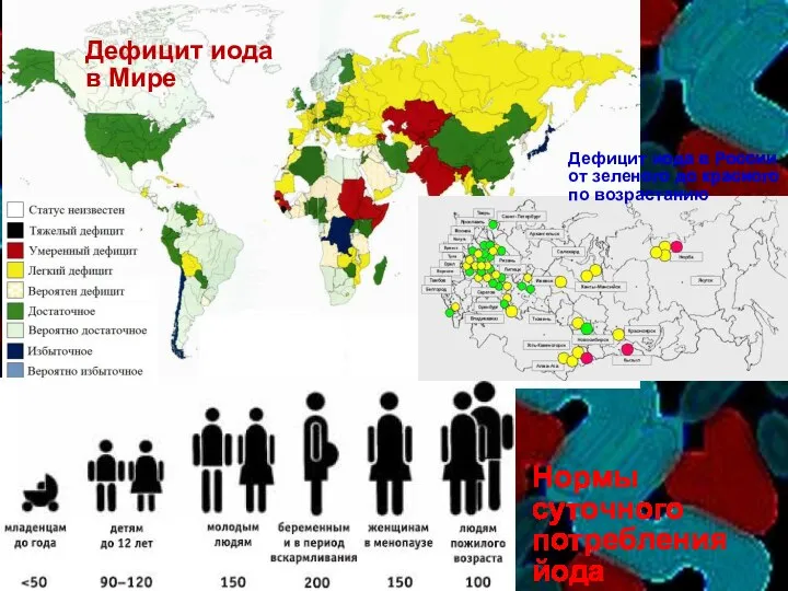 Нормы суточного потребления йода Дефицит иода в России от зеленого до