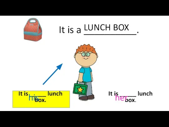 It is a __________. LUNCH BOX It is _____ lunch box.