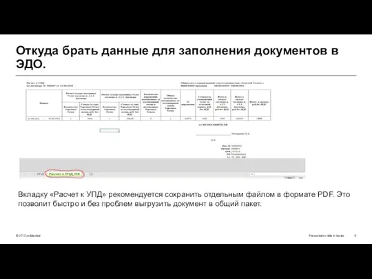 Presentation title in footer Откуда брать данные для заполнения документов в