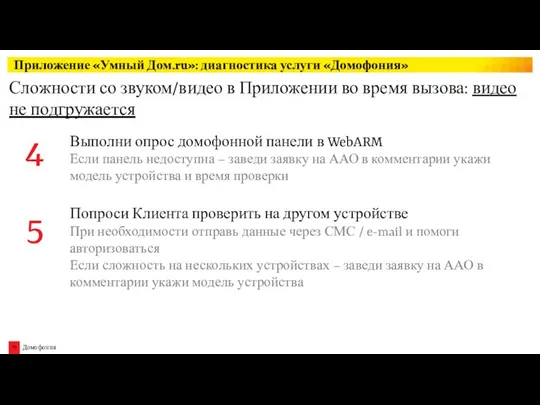 Сложности со звуком/видео в Приложении во время вызова: видео не подгружается