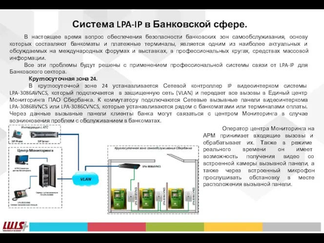 Система LPA-IP в Банковской сфере. В настоящее время вопрос обеспечения безопасности